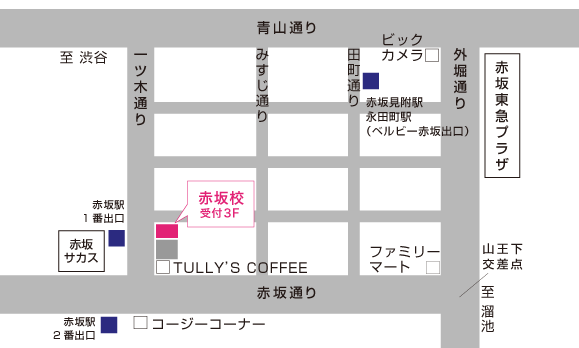NOAダンス教室赤坂校 地図画像