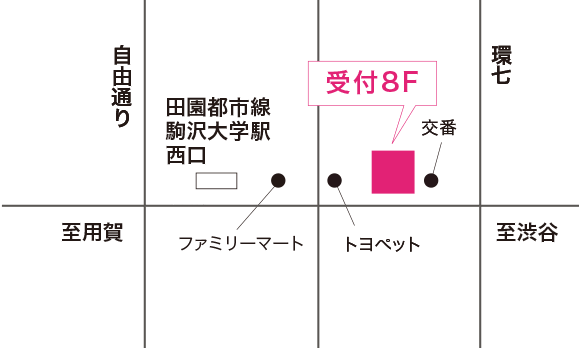 NOAダンス教室駒沢校 地図画像
